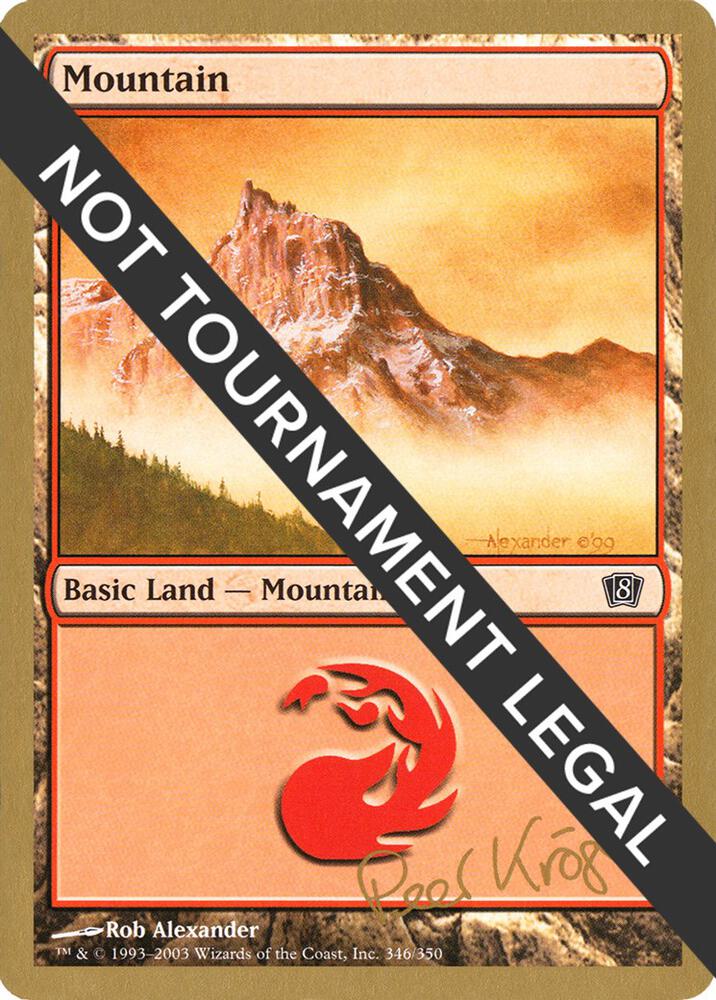 Mountain 346 2003 Peer Kroger 8ED  (World Championship Decks)  | Good Games Adelaide SA