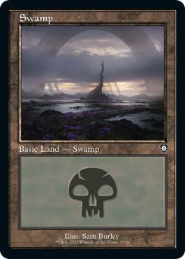 Swamp 33 Retro Frame 33 (Commander: The Brothers' War)  | Good Games Adelaide SA