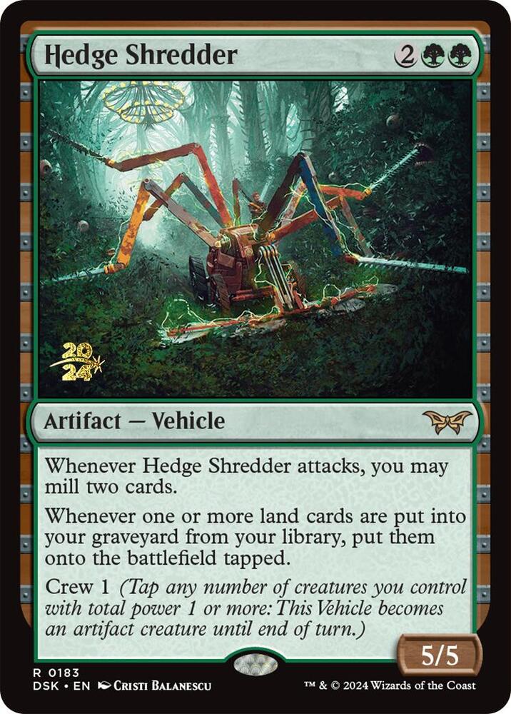 Hedge Shredder 183 (Prerelease Cards)  - Foil | Good Games Adelaide SA