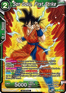 Son Goku, First Strike (Tournament Pack Vol. 8) (P-386) [Tournament Promotion Cards] | Good Games Adelaide SA