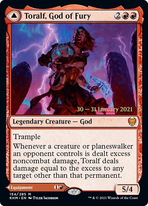 Toralf God of Fury 154 (Prerelease Cards)  - Foil | Good Games Adelaide SA