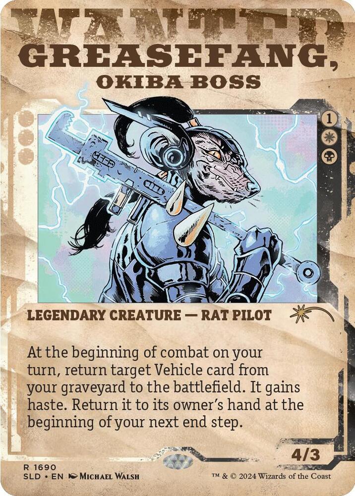 Greasefang Okiba Boss 1690 (Secret Lair Drop Series)  - Foil | Good Games Adelaide SA
