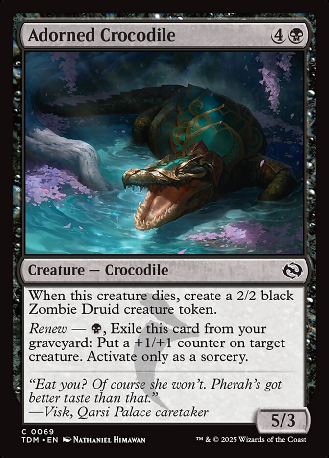 Adorned Crocodile 69 (Tarkir: Dragonstorm)  | Good Games Adelaide SA