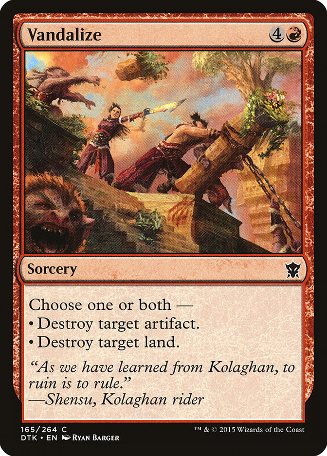 Vandalize 165 (Dragons of Tarkir)  - Foil | Good Games Adelaide SA