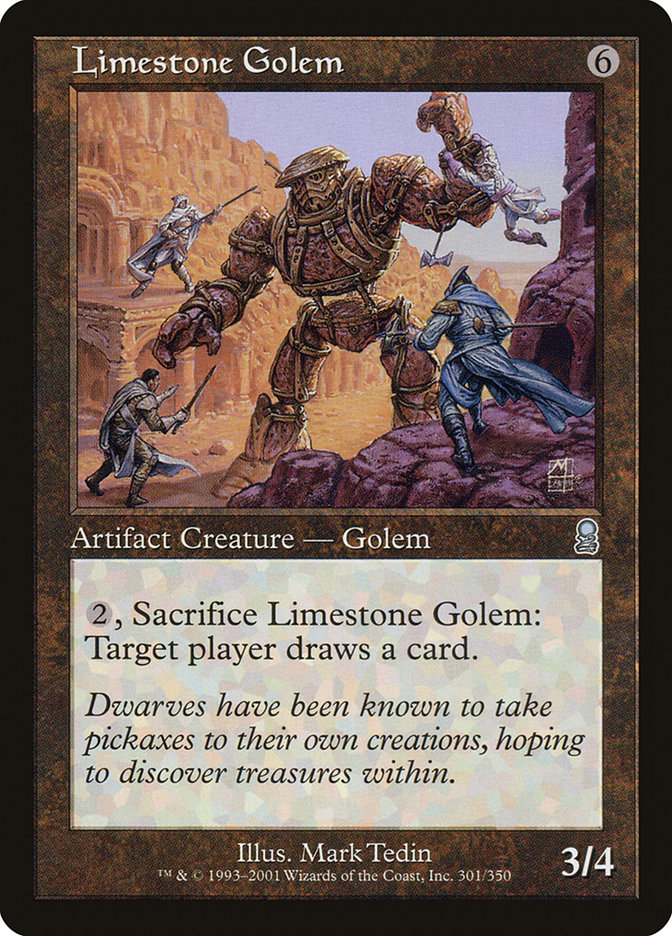 Limestone Golem 301 (Odyssey)  - Foil | Good Games Adelaide SA