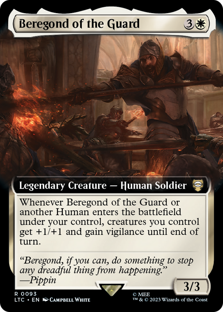 Beregond of the Guard (Extended Art) [The Lord of the Rings: Tales of Middle-Earth Commander] | Good Games Adelaide SA