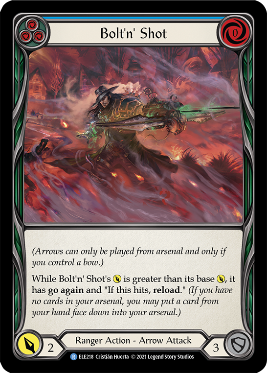 Bolt'n' Shot (Blue) [ELE218] (Tales of Aria)  1st Edition Normal | Good Games Adelaide SA