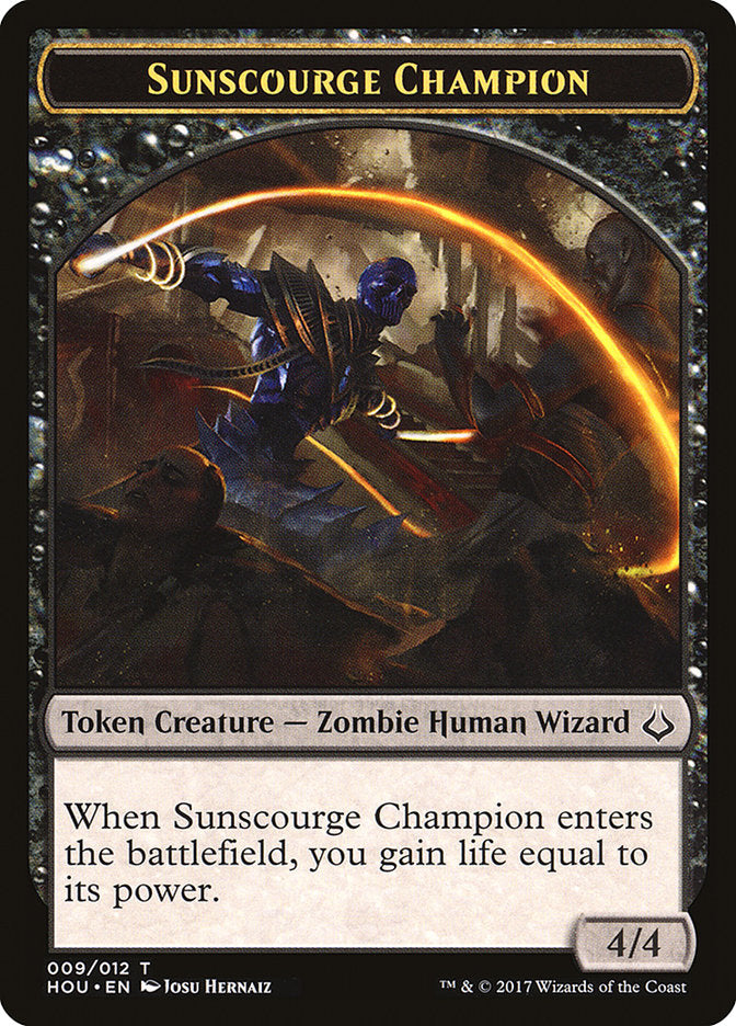 Sunscourge Champion Token [Hour of Devastation Tokens] | Good Games Adelaide SA