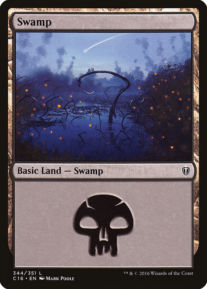 Swamp (344) [Commander 2016] | Good Games Adelaide SA