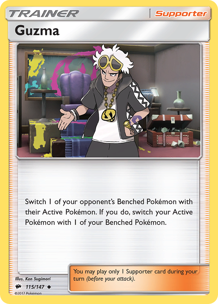 Guzma (115/147) [Sun & Moon: Burning Shadows] | Good Games Adelaide SA