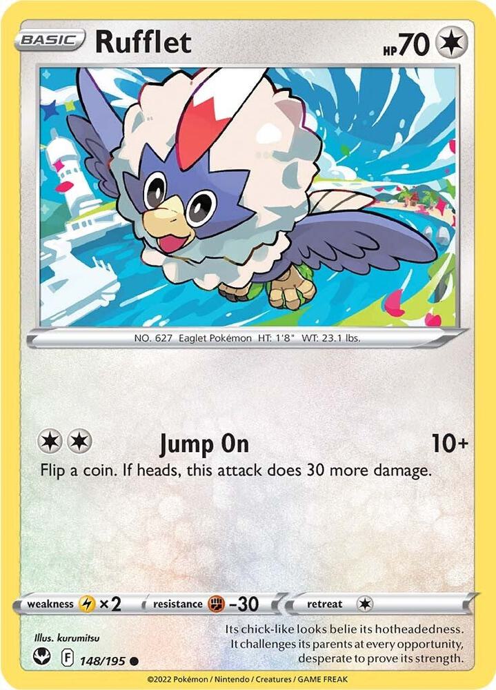 Rufflet 148/195 (SWSH12: Silver Tempest)  | Good Games Adelaide SA