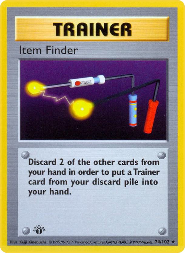 Item Finder 074/102 (Base Set (Shadowless))  - 1st Edition | Good Games Adelaide SA