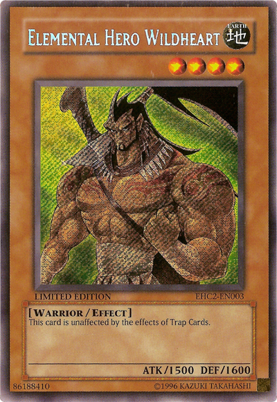 Elemental Hero Wildheart [EHC2-EN003] Secret Rare | Good Games Adelaide SA