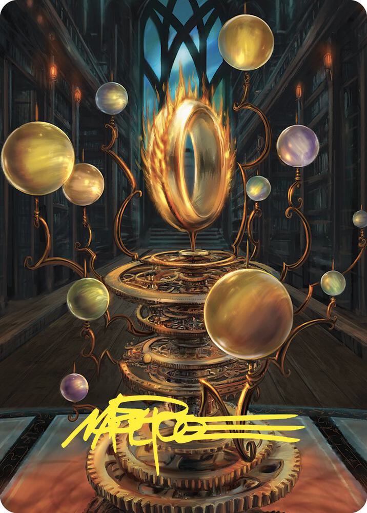 Sol Ring Art Card Gold Stamped Signature 70 (Art Series: Commander Masters)  | Good Games Adelaide SA