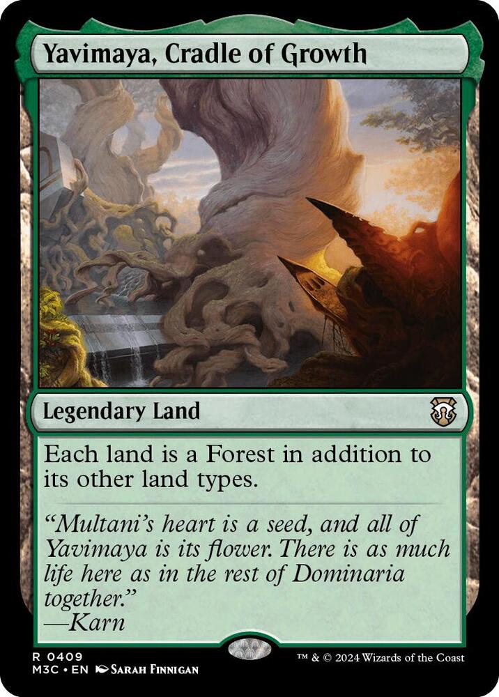 Yavimaya, Cradle of Growth 409/411 (Commander: Modern Horizons 3)  - Ripple Foil | Good Games Adelaide SA