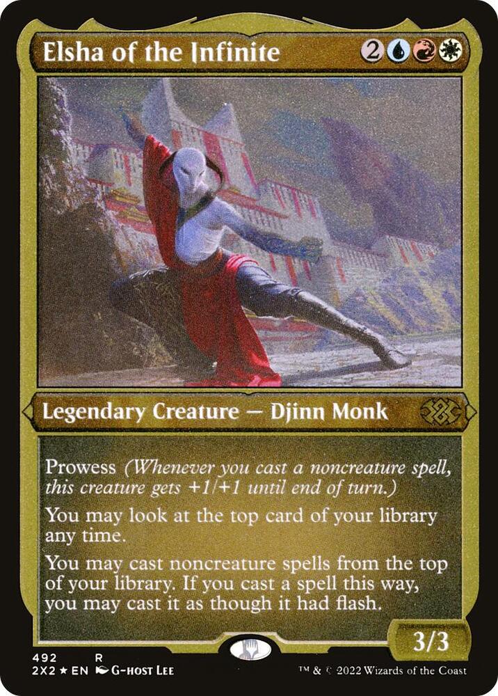 Elsha of the Infinite Foil Etched 492 (Double Masters 2022)  - Foil | Good Games Adelaide SA