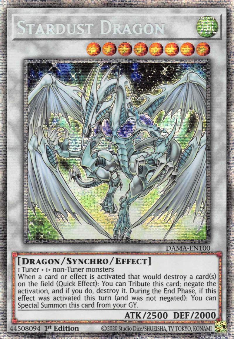 Stardust Dragon [DAMA-EN100] Starlight Rare | Good Games Adelaide SA