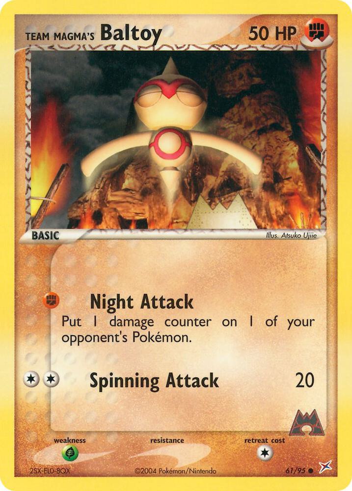 Team Magma's Baltoy 61/95 (Team Magma vs Team Aqua)  - Reverse Holofoil | Good Games Adelaide SA