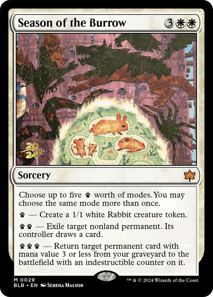 Season of the Burrow 29 (Prerelease Cards)  - Foil | Good Games Adelaide SA
