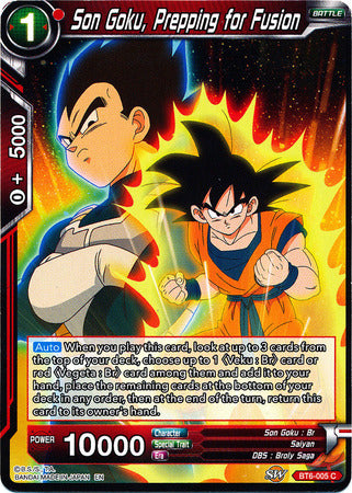 Son Goku, Prepping for Fusion [BT6-005] | Good Games Adelaide SA