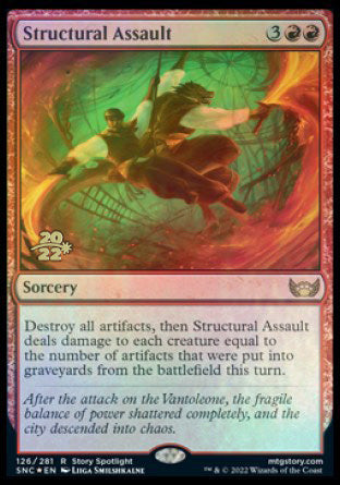 Structural Assault [Streets of New Capenna Prerelease Promos] | Good Games Adelaide SA
