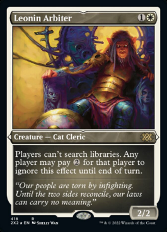 Leonin Arbiter (Foil Etched) [Double Masters 2022] | Good Games Adelaide SA
