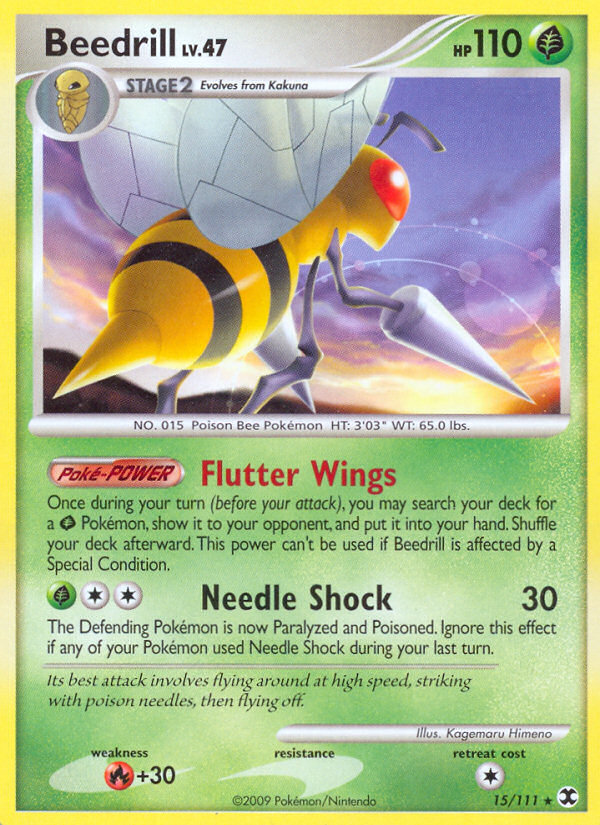 Beedrill (15/111) [Platinum: Rising Rivals] | Good Games Adelaide SA