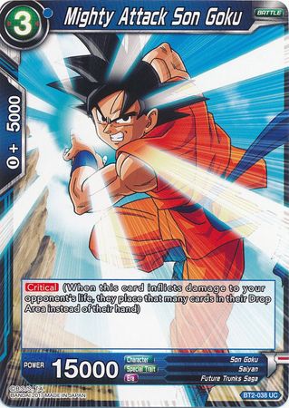Mighty Attack Son Goku (BT2-038) [Union Force] | Good Games Adelaide SA