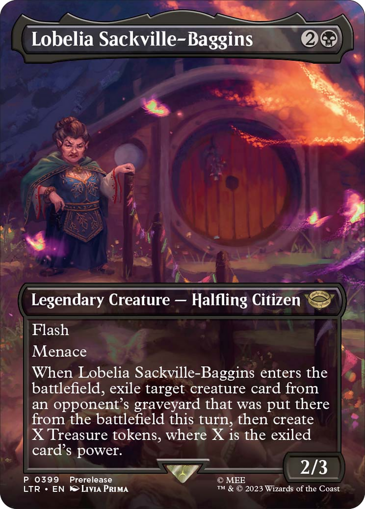 Lobelia Sackville-Baggins (Borderless Alternate Art) [The Lord of the Rings: Tales of Middle-Earth] | Good Games Adelaide SA