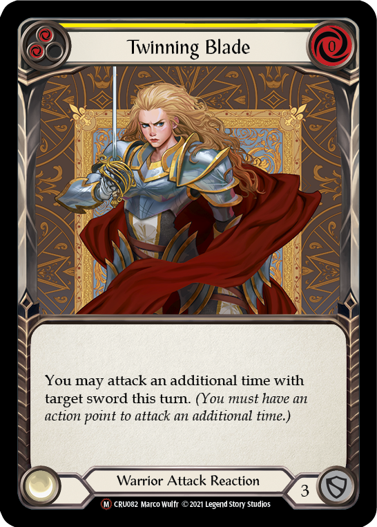 Twinning Blade [U-CRU082-RF] Unlimited Rainbow Foil | Good Games Adelaide SA
