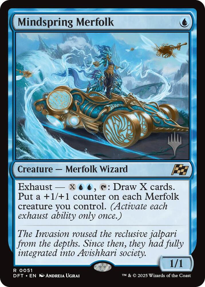 Mindspring Merfolk 51 (Promo Pack: Aetherdrift)  - Foil | Good Games Adelaide SA