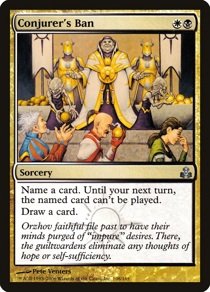 Conjurer's Ban 108 (Guildpact)  - Foil | Good Games Adelaide SA