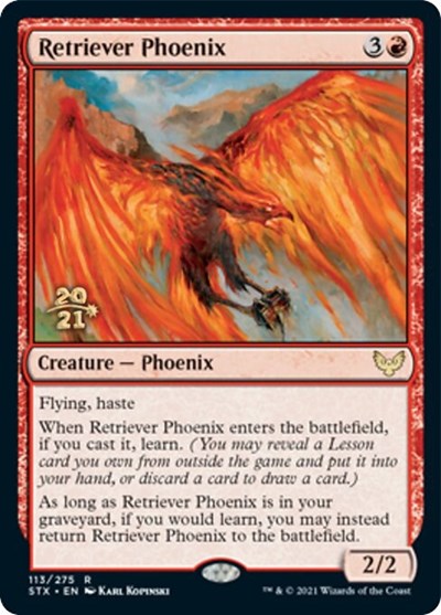 Retriever Phoenix [Strixhaven: School of Mages Prerelease Promos] | Good Games Adelaide SA
