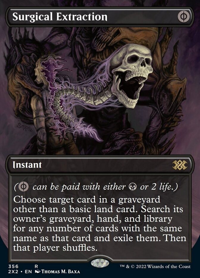 Surgical Extraction (Borderless Alternate Art) [Double Masters 2022] | Good Games Adelaide SA