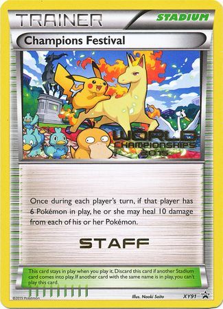 Champions Festival 2015 Staff (XY91) [XY: Black Star Promos] | Good Games Adelaide SA