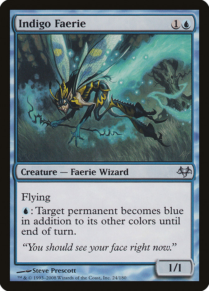 Indigo Faerie 24 (Eventide)  - Foil | Good Games Adelaide SA
