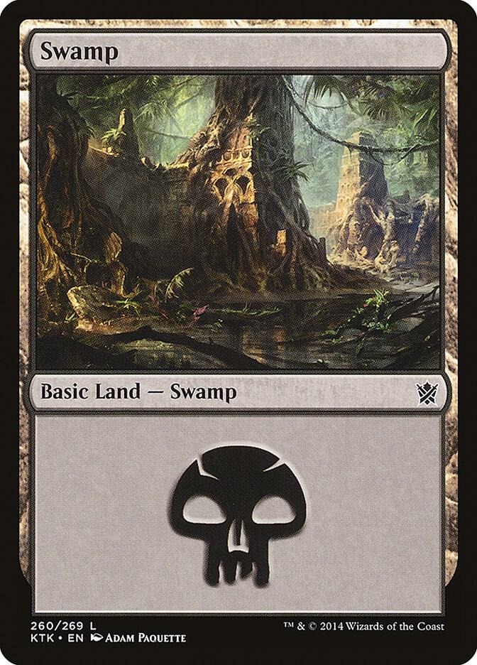 Swamp 260 (Khans of Tarkir)  - Foil | Good Games Adelaide SA