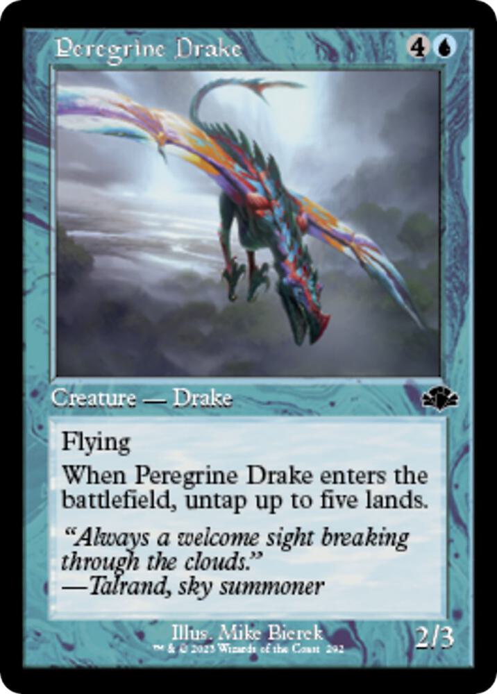 Peregrine Drake Retro Frame 292 (Dominaria Remastered)  | Good Games Adelaide SA