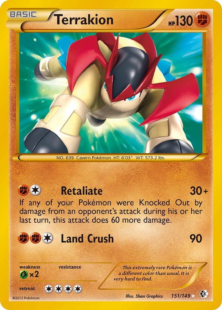 Terrakion 151/149 (Boundaries Crossed)  - Holofoil | Good Games Adelaide SA