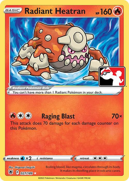 Radiant Heatran Series 3 027/189 (Prize Pack Series Cards)  - Holofoil | Good Games Adelaide SA