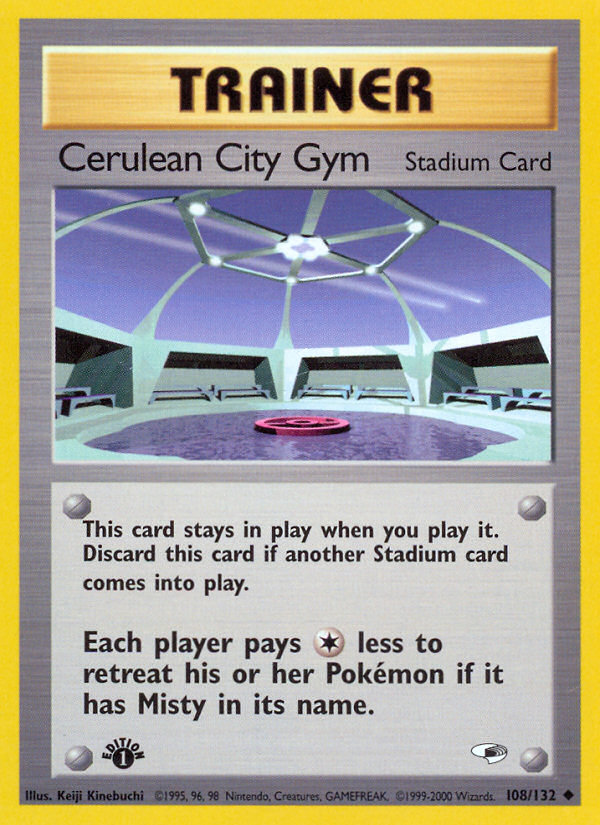 Cerulean City Gym (108/132) [Gym Heroes 1st Edition] | Good Games Adelaide SA