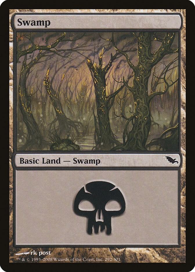 Swamp 292 (Shadowmoor)  - Foil | Good Games Adelaide SA