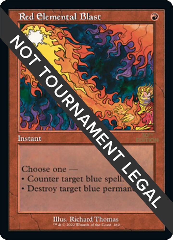 Red Elemental Blast Retro Frame 462/594 (30th Anniversary Edition)  | Good Games Adelaide SA