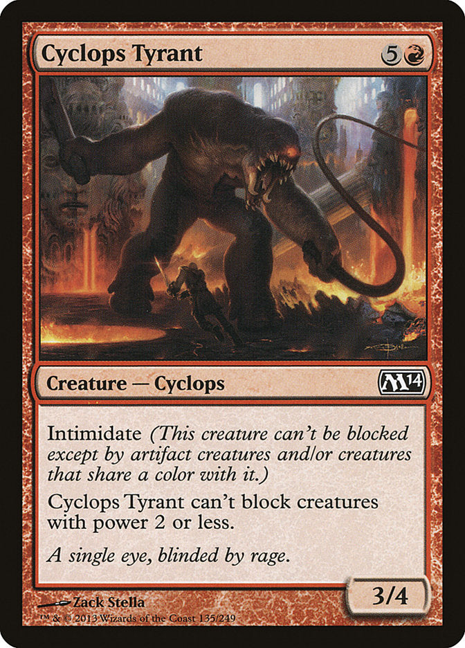 Cyclops Tyrant 135 (Magic 2014 (M14))  - Foil | Good Games Adelaide SA