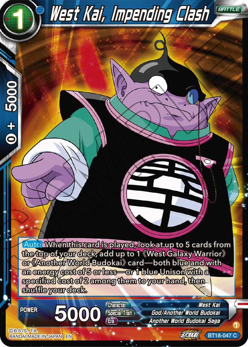 West Kai, Impending Crash (BT18-047) [Dawn of the Z-Legends] | Good Games Adelaide SA