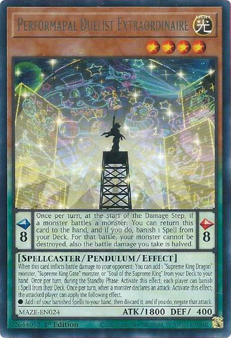 Performapal Duelist Extraordinaire [MAZE-EN024] Rare | Good Games Adelaide SA