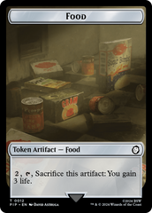 Warrior // Food (0012) Double-Sided Token [Fallout Tokens] | Good Games Adelaide SA