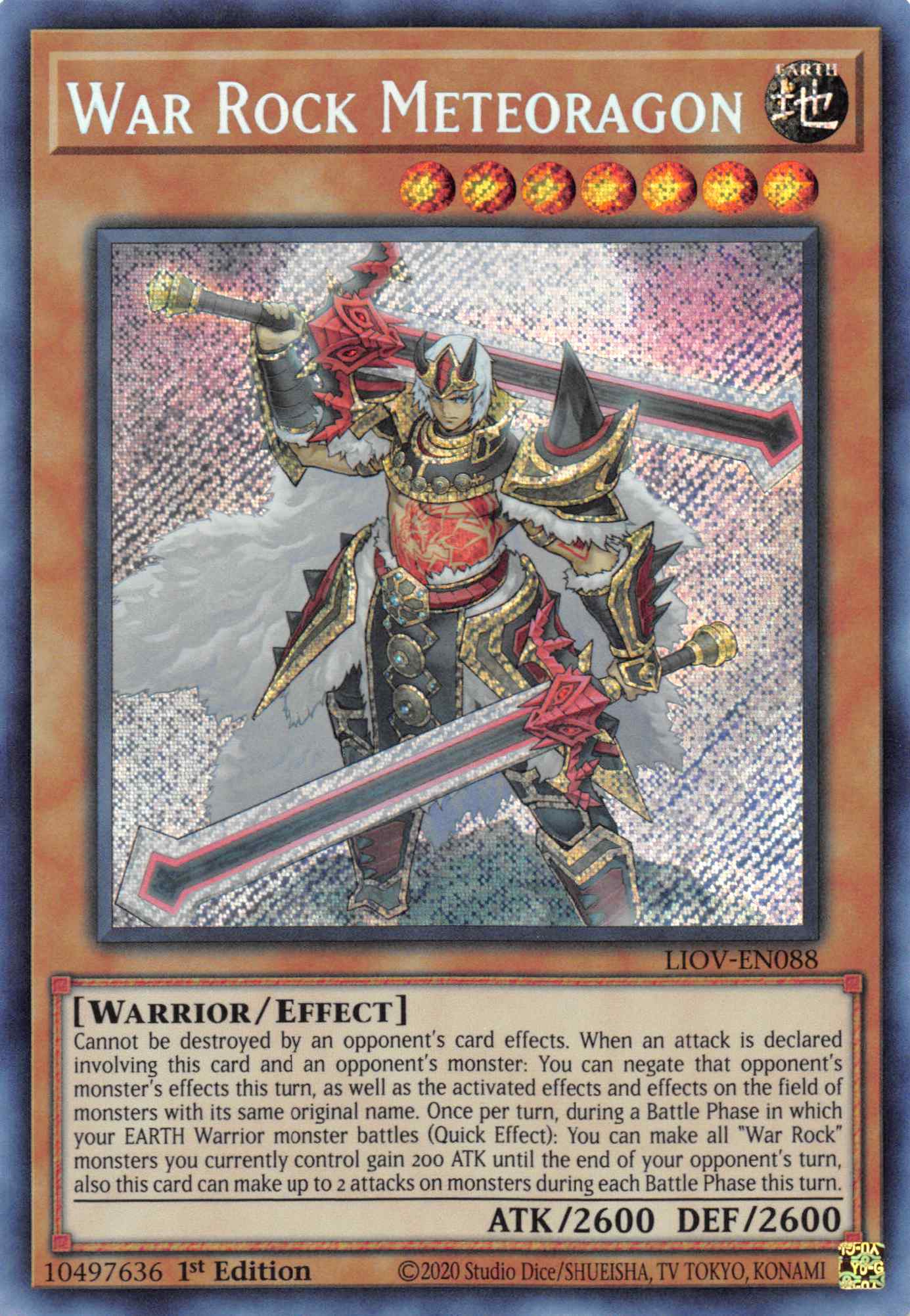 War Rock Meteoragon [LIOV-EN088] Secret Rare | Good Games Adelaide SA