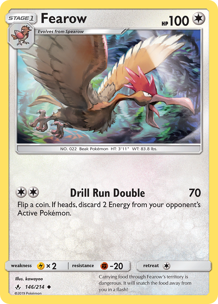Fearow (146/214) [Sun & Moon: Unbroken Bonds] | Good Games Adelaide SA