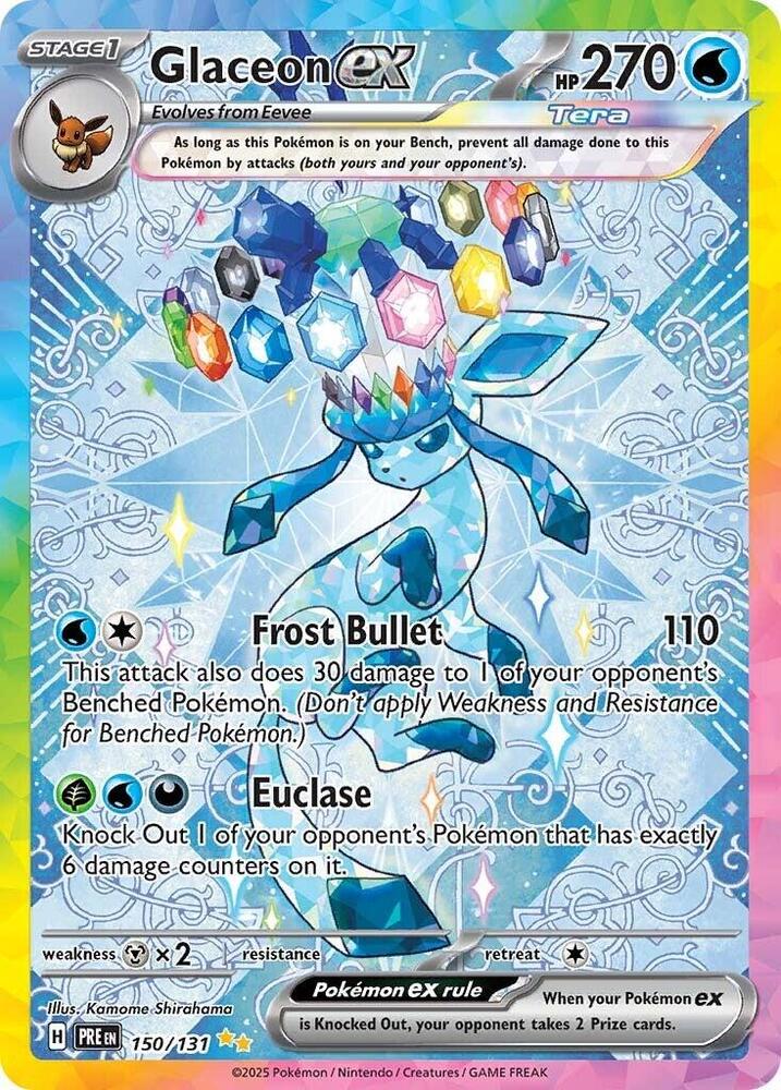 Glaceon ex 150/131 (SV: Prismatic Evolutions)  - Holofoil | Good Games Adelaide SA